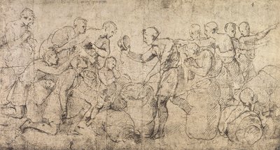 Der Becher Josephs in Benjamins Sack gefunden von Raffaello Sanzio Raphael